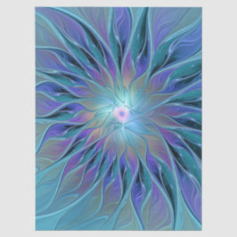 Blue Purple Flower Dream Abstract Fractal Art Tissuepapier