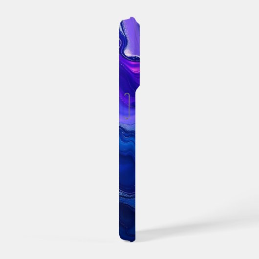 Blue & Purple Fluid Abstract iPhone Hoesje (Rechterkant)