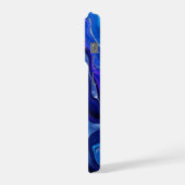 Blue & Purple Fluid Abstract iPhone Hoesje (Linkerkant)