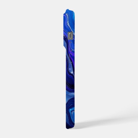 Blue & Purple Fluid Abstract iPhone Hoesje (Linkerkant)