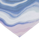 Blue purple marble paint korte tafelloper (Hoek)