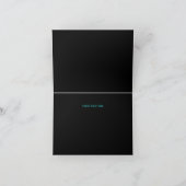 Blue & Purple Masquerks Thank You Card Bedankkaart (Binnen)