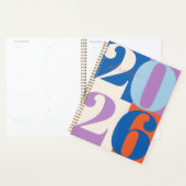 Blue Purple Orange Bold Year Color Block Planner (Display)