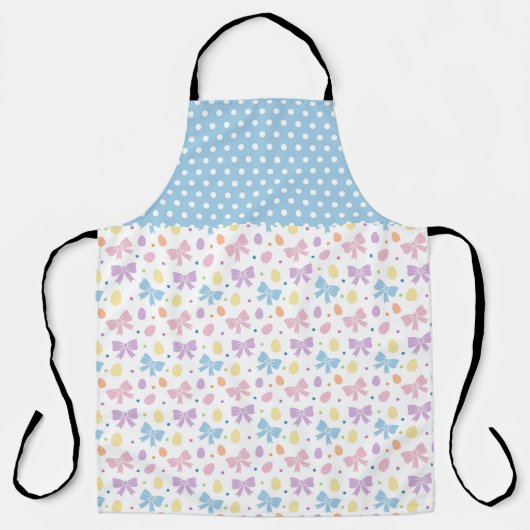 BLUE PURPLE PINK EASTER BOWS & EGGS SCHORT (Voorkant)