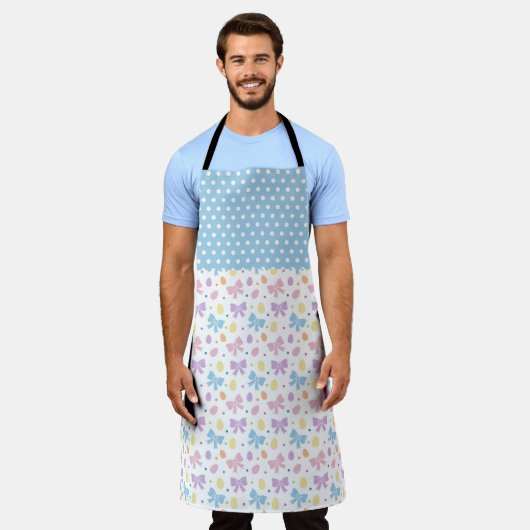 BLUE PURPLE PINK EASTER BOWS & EGGS SCHORT (Gedragen)