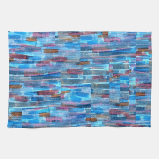 Blue Purple Theedoek (Horizontaal)