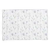 Blue Purple Watercolor Wildflower  Kussensloop (Voorkant-Rechts)