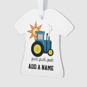 Blue Putt Putt Tractor Ornament (voorkant)