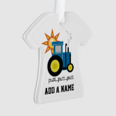 Blue Putt Putt Tractor Ornament (voorkant)