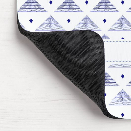 Blue Pyramid Pattern Muismat (Hoek)