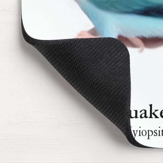 Blue Quaker Parrot Mousepad Muismat (Hoek)