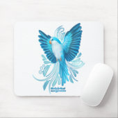 Blue Quaker Parrot Muismat (Met muis)