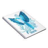 Blue Quaker Parrot Notitieboek (Rechterzijde)