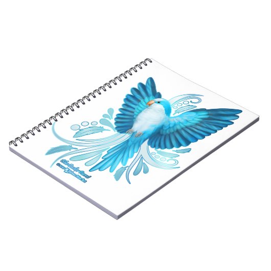 Blue Quaker Parrot Notitieboek (Linkerzijde)