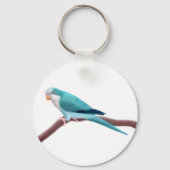 Blue Quaker Parrot Sleutelhanger (Voorkant)