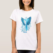 Blue Quaker Parrot T-shirt (Voorkant)