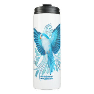 Blue Quaker Parrot Thermosbeker