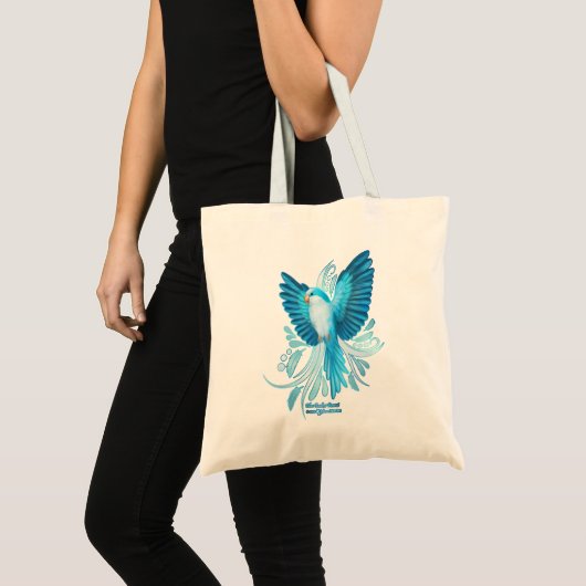Blue Quaker Parrot Tote Bag (Voorkant (product))