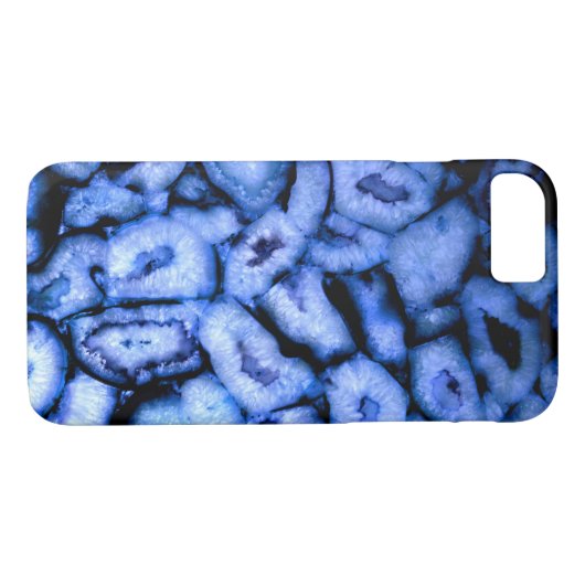 Blue Quartz Agate Geodes Case-Mate iPhone Case (Achterkant (Horizontaal))