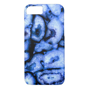 Blue Quartz Agate Geodes iPhone 8/7 Hoesje