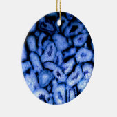 Blue Quartz Agate Geodes Keramisch Ornament (Rechts)