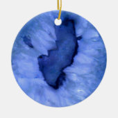 Blue Quartz Agate Geodes Keramisch Ornament (Voorkant)
