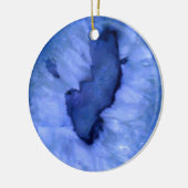 Blue Quartz Agate Geodes Keramisch Ornament (Links)