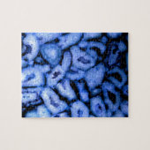 Blue Quartz Agate Geodes Legpuzzel (Horizontaal)