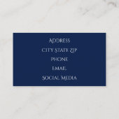 Blue Quartz Agate Geodes Visitekaartje (Achterkant)