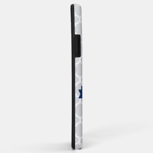 Blue Quatrefoil op maat gemaakt Case-Mate iPhone Case (Achterkant/rechts)