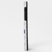 Blue Quatrefoil op maat gemaakt Case-Mate iPhone Case (Achterkant/links)