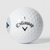 Blue Quatrefoil op maat gemaakt Golfballen (Logo)