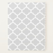 Blue Quatrefoil op maat gemaakt Planner (Achterkant)