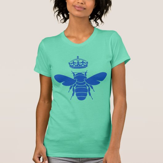 Blue Queen Bee Logo... ben jij een bijenkoningin? T-shirt (Voorkant)
