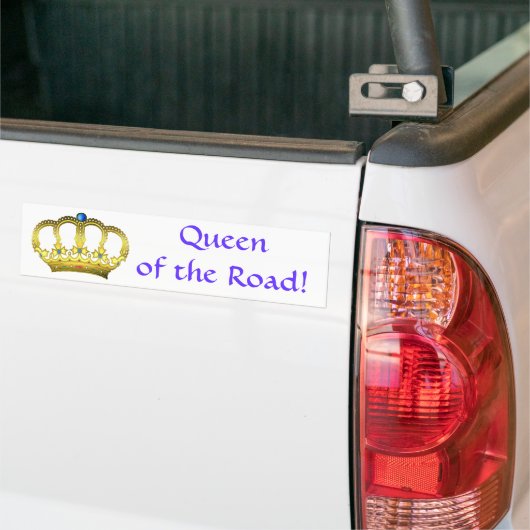 Blue Queen of the Road Bumpersticker (Op Truck)