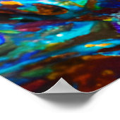 Blue Queen Rainbow Schattige Haar Zwart Melanine A Poster (Hoek)