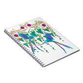 Blue Quetzal Bird Notitieboek (Rechterzijde)