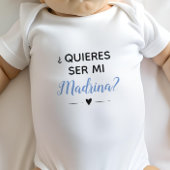 Blue Quieres Ser Mi Madrina Godmoeder Voorstel Romper