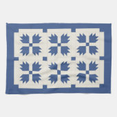 Blue Quilt Print Kitchen Towel Theedoek (Horizontaal)