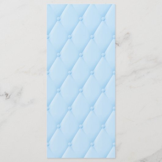 Blue Quilted Royal Storybook Princess Party Menu (Achterkant)