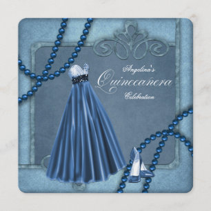 Blue Quinceanera Kaart