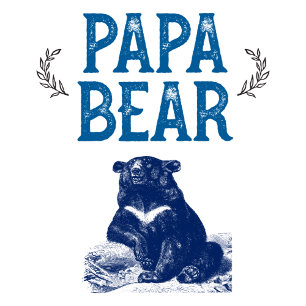 Blue Quirky Papa Beer Mok