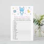 Blue Rabbit Baby Animals Name Game (Staand voorkant)