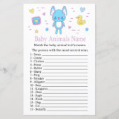 Blue Rabbit Baby Animals Name Game (Voorkant)