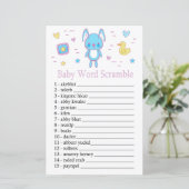 Blue Rabbit Baby word scramble game (Staand voorkant)