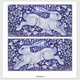 Blue Rabbit Decoration voor 6" Tegels Wall Dedham Sticker