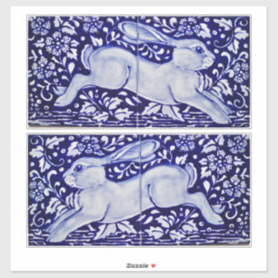 Blue Rabbit Decoration voor 6" Tegels Wall Dedham Sticker