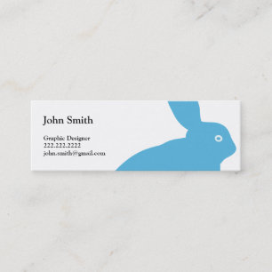 Blue Rabbit Graphic Designer Mini Visitekaartje