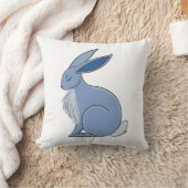 Blue Rabbit Kussen (Deken)