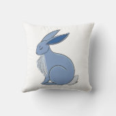 Blue Rabbit Kussen (Achterkant)